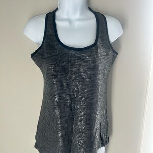 Women's Shimmering Black Tank Top